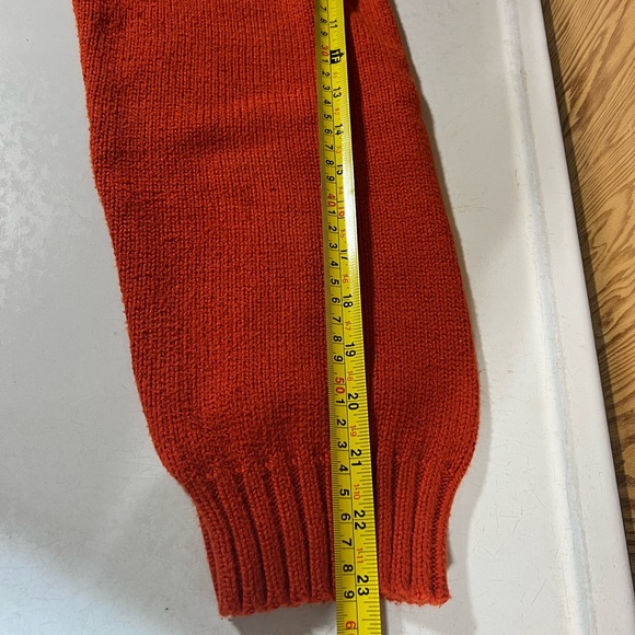 Men's Polo Ralph Lauren Orange XL Sweater With Blue Pony Logo - Picture 7 of 9